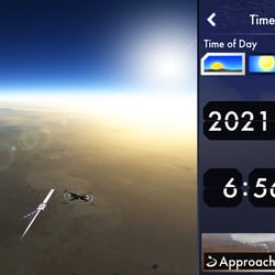 User Interface of F-Sim|Space Shuttle (mobile), Settings Screen