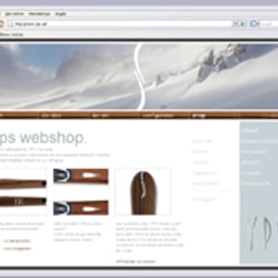 Shop mit interaktiven Flash-Konfigurator für personalisierten Ski