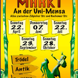 Flohmarkt an der Uni-Mensa in Köln