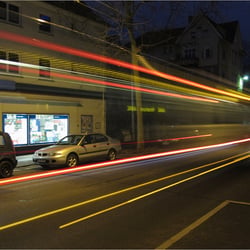 abends in den Straßen