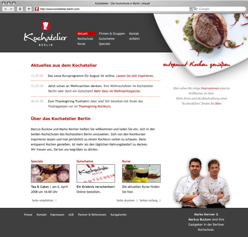 Startseite Kochatelier-Berlin – Die Kochschule in Berlin