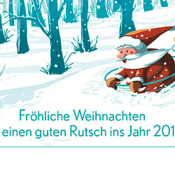 Weihnachtskarte für Bausch + Lomb