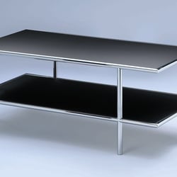 d tec ufo 93 couchtisch schwarz chrom
