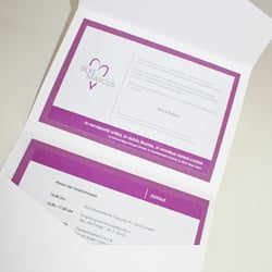 Pocket Fold Einladung „Heart“