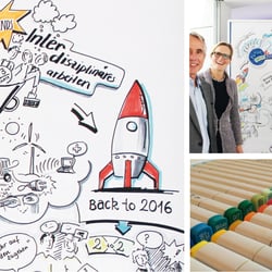 Live Zeichnen, Visualisierung, Graphic Recording bei der IHK in Nürnberg