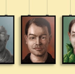 Porträt Variationen, Photoshop
