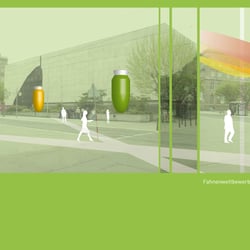 Illustration für einen Architekturwettbewerb