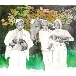 familyportrait, 2012, Bleistift&Aquarell