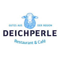 Logo-Illustration für das Restaurant Deichperle im Hotel Küstenperle, Büsum.