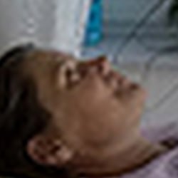 Deckengemälde auf Leinwand für eine osteopatische Praxis