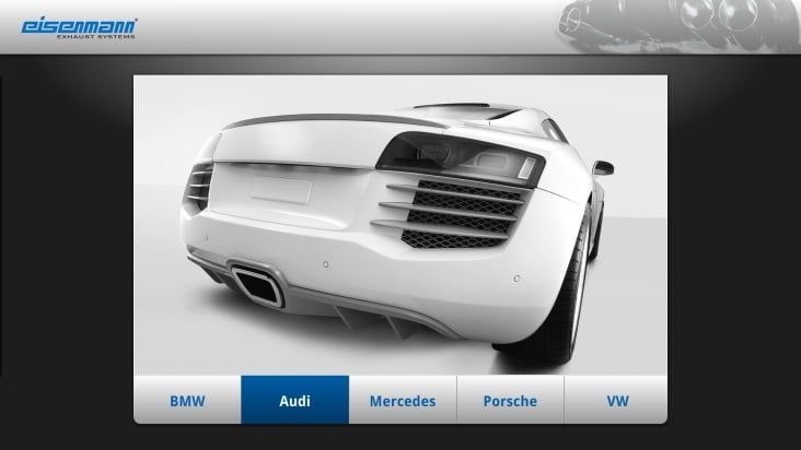 Interaktive Sound und Video Slideshow – Projekt: Eisenmann IAA 2011