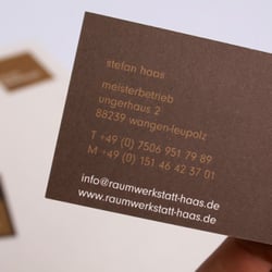 Rückseite Visitenkarten