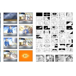 Storyboard-Illustrationen, Pixelgrafiken, div. Auftraggeber