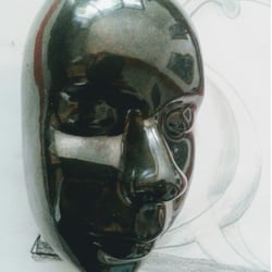 Seelenkopf2, glasiert