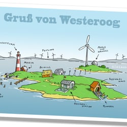 Postkarte Schatten