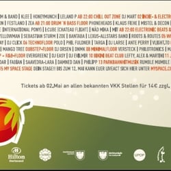 Flyer Juicy Beats 12, Back