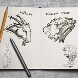 Illustration – Städte Logos Köln & Düsseldorf