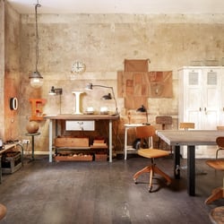 J&V Vintage Industrial Furniture, Berlin. Architectural and interior photography by Joe Grey