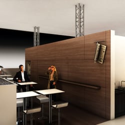Franke Kitchen Solutions. Messestand. 3D Visualiserung.