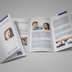 6-seitiges Faltblatt