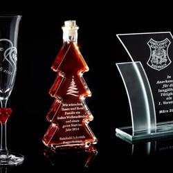Glasgravuren für Hochzeiten, Geburtstage, Jubiläen, Vereinsbedarf