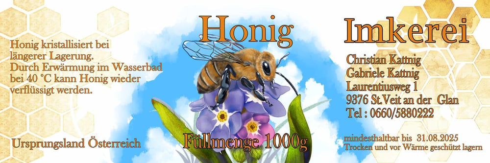 Honig Etikette