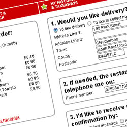 Takeaway Tom: Meal ordering checkout