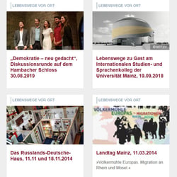 Konzept und Umsetzung der Veranstaltungsreihe „Lebenswege vor Ort – wir schaffen Begegnungen“