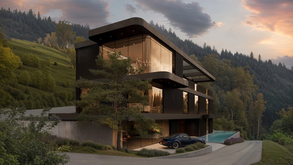 Außenvisualisierung: Villa St. Adrian, Schweiz
