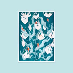 Floral tales, Risographie Druck