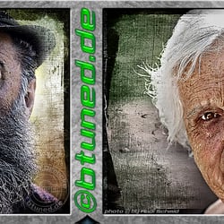Porträts im Grunge-Look