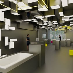 Designkonzept Sanitär-Showroom