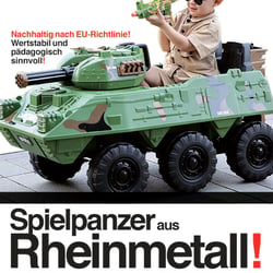 Kinderpanzer aus Rheinmetall