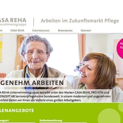 Casa Reha Recruiting-Site (http://www.casa-reha-karriere.de)