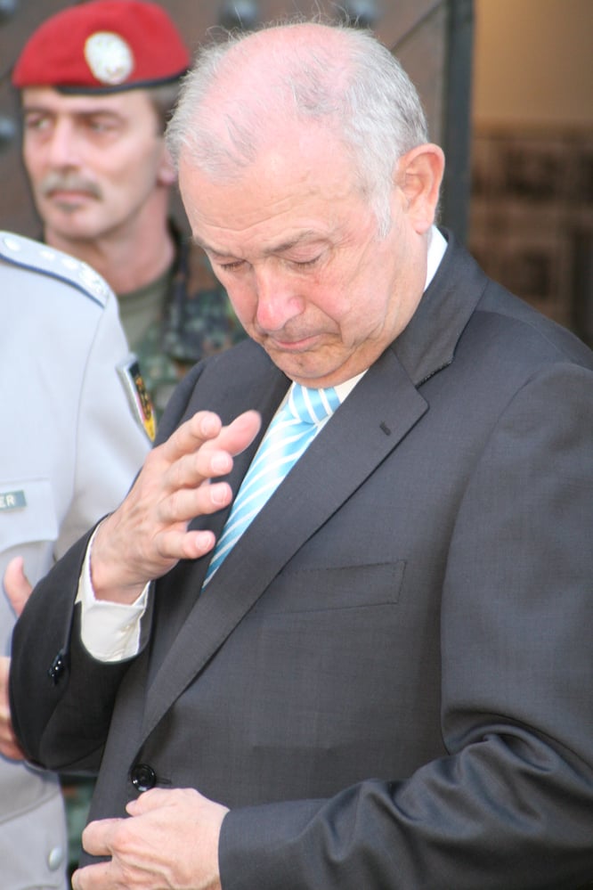 Öffentliche Rekrutenvereidigung Nürnberg 2008 -Ministerpräsident Dr. Günther Beckstein 2