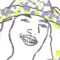 Dame mit Blatt