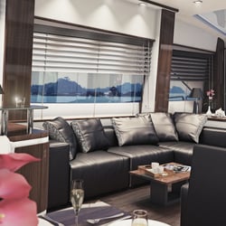 Interior Rendering der Yacht