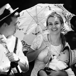 Familienshooting Vintagestil