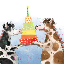 DraKuh Illustration für ein Kinderbuch