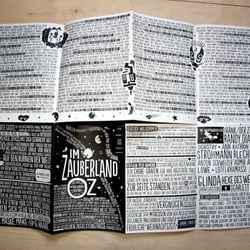 Programmheft Rückseite (Typografie ---> Dorten)