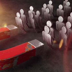 3D-Illustration „Leadmagnet“