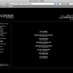 Agentur Hoferer – Webseite