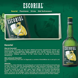 Design für die Escorial Brandsite