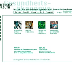 Re-Design der Website des Medizinischen Instituts des Universitäts Bayreuth