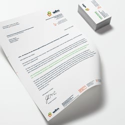 Entwicklung einer professionellen, einheitlichen und zeitgemäßen Geschäftsausstattung (Logo, Visitenkarten, Briefpapier, Signat