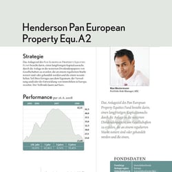 Basislayout zur Präsentation diverser Fonds am Beispiel Henderson – profil