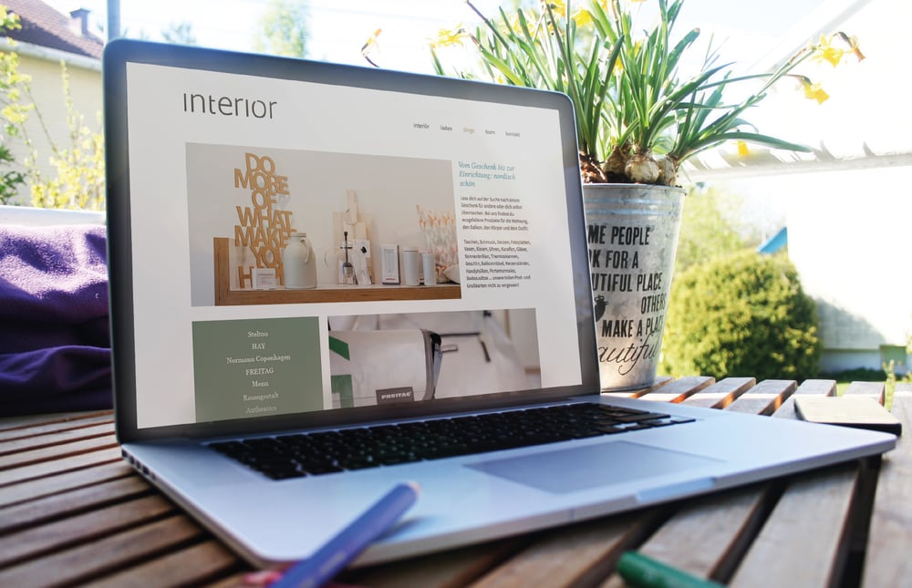 Webdesign interiör