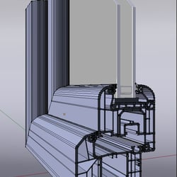 3D Fenster Modeling Gitternetz