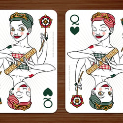 Herzdame im 52 Aces Pokerdeck