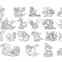 Ink Dragons